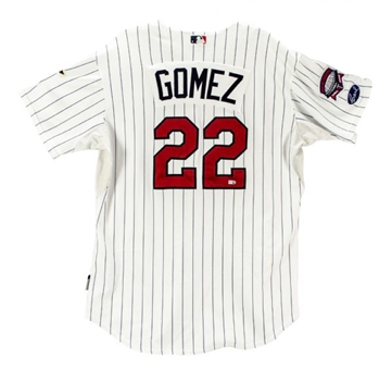 2009 Carlos Gomez Game Worn Minnesota Twins Home Jersey - Photo Match to Game 163! (MLB Authenticated)